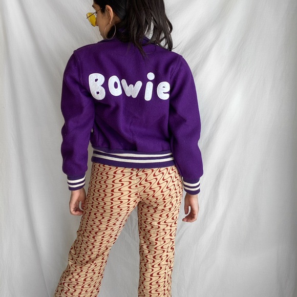 VINTAGE BOWIE LETTERMAN JACKET 🏹🏹 - Picture 5 of 10